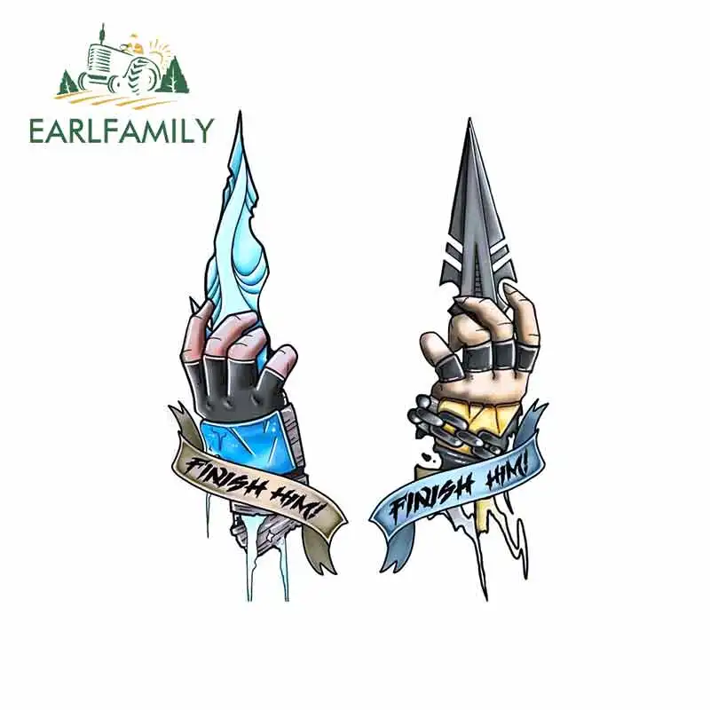 EARLFAMILY 13 см x 10 3 для Mortal Kombat креативные автомобильные наклейки виниловые
