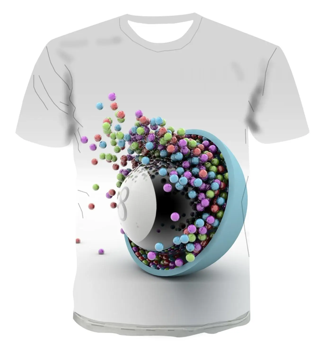 

2021 Hot Fashion T -Shirt Geometric Square T -Shirt For Men Simple Color 3d Cool Unique Print Men 'S Top S -6xl