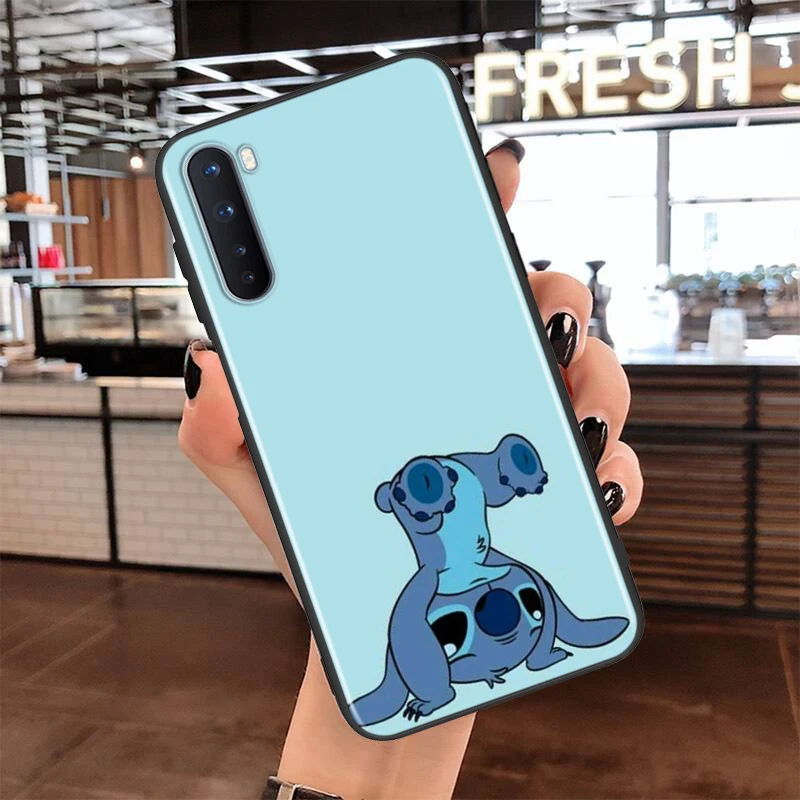 soft tpu lilo stitch silicone cover for oneplus nord ce 2 n100 n10 9 9r 8t 8 7t 7 6t 6 5t pro black phone case free global shipping