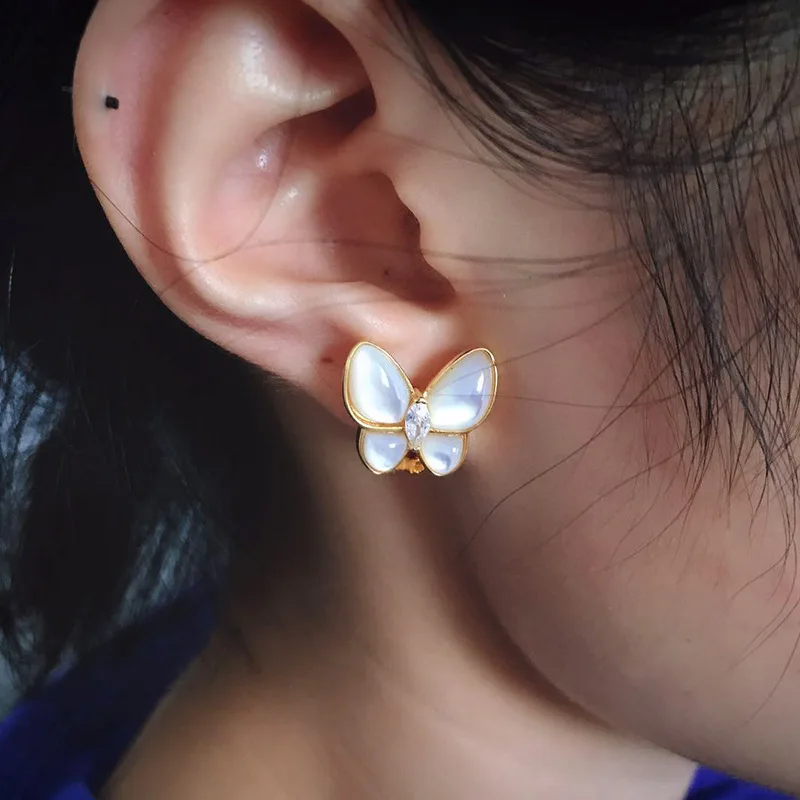 

Женские серьги-Клипсы из серебра 925 пробы, с фианитами