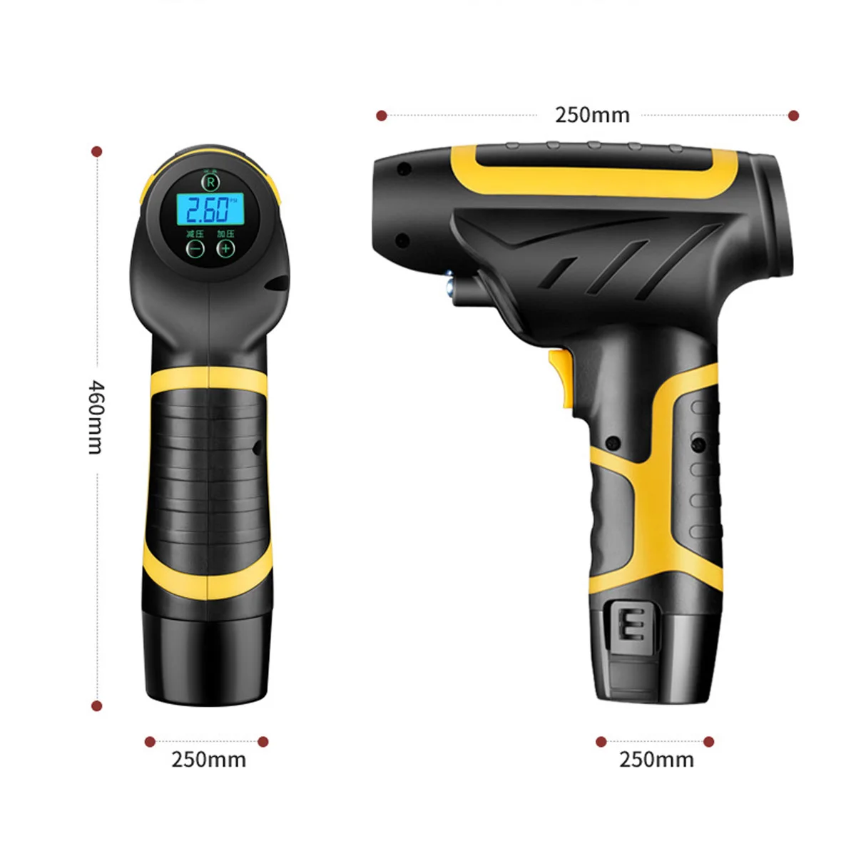 

120W USB Rechargeable Air Compressor Wireless Inflatable Pump Portable Air Pump Digital Car Automatic Tire Inflator Equipment