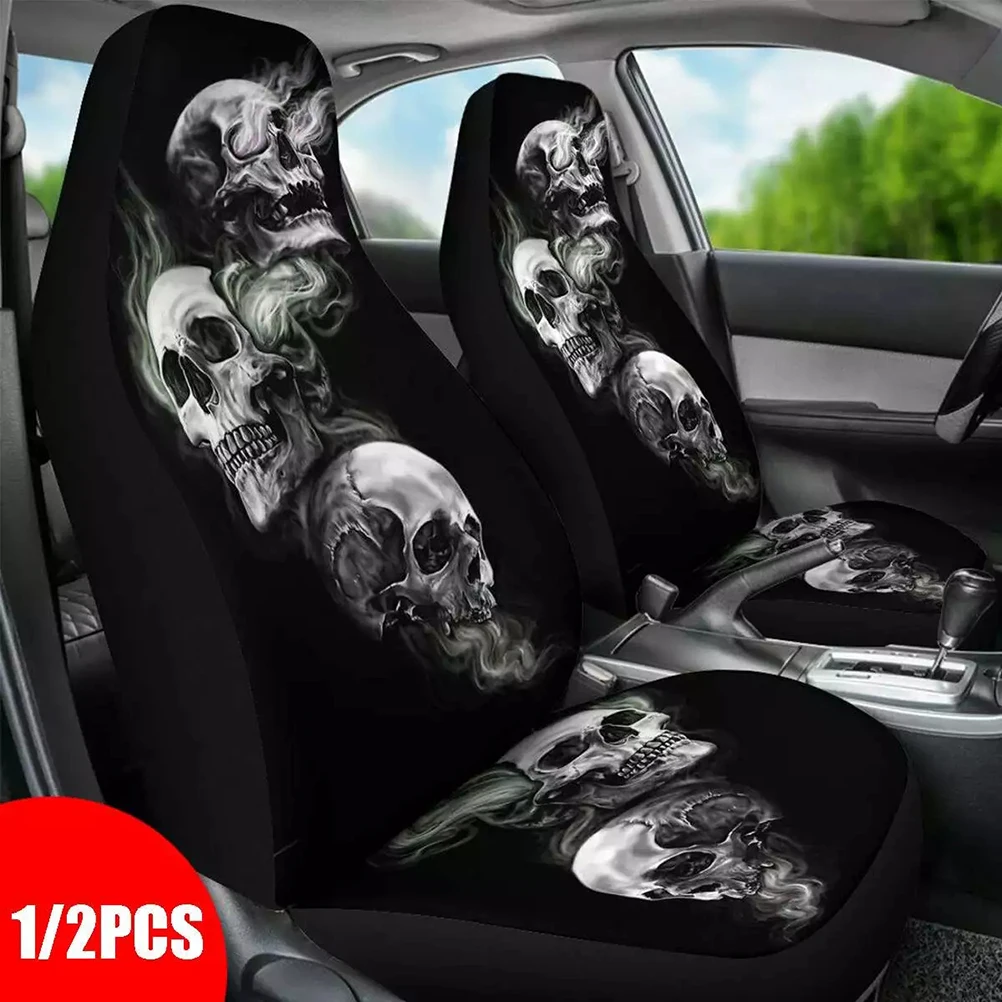 

Car Seat Covers Waterproof Halloween Skeleton Breathable Car Seat Cover Protector Compatible for Car Truck SUV Van
