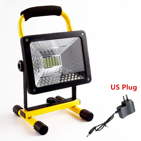 US Plug No Battery 60 Вт светодиодный портативный фонарь 3600лм высокой мощности Светодиодный фонарь для наружного кемпинга Emegency поисковый Ночной светильник 36 светодиодный водонепроницаемый перезаряжаемый - Мощность в ваттах: US Plug No Battery
