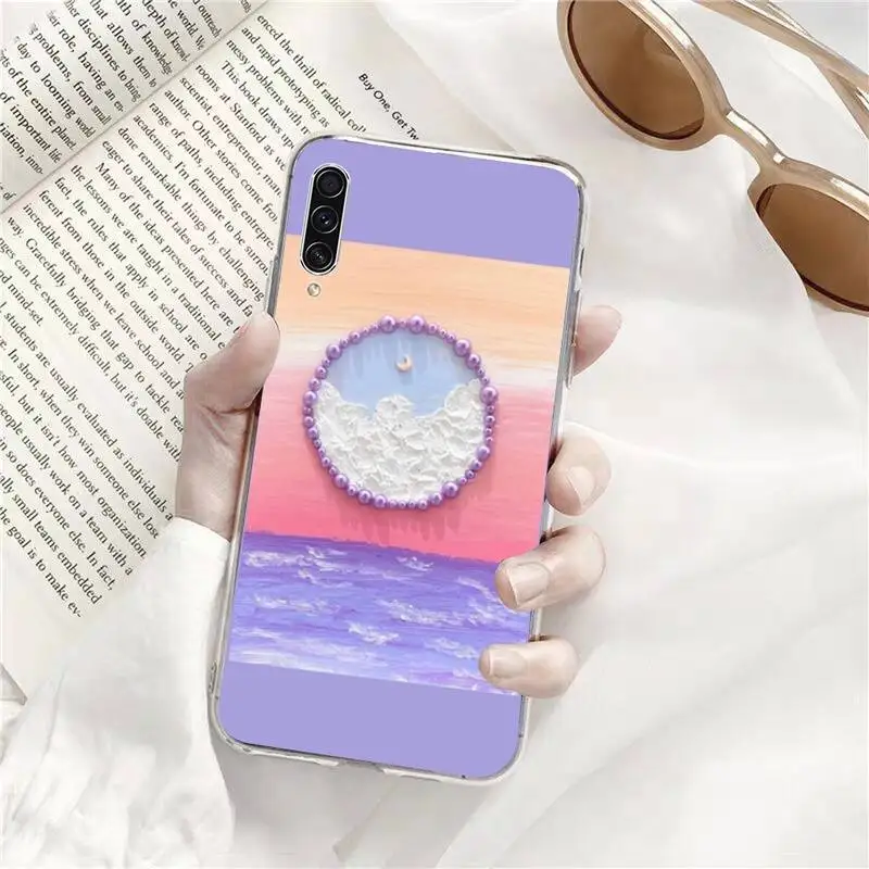 

Creative oil painting Phone Case Transparent for Samsung A71 S9 10 20 HUAWEI p30 40 honor 10i 8x xiaomi note 8 Pro 10t 11