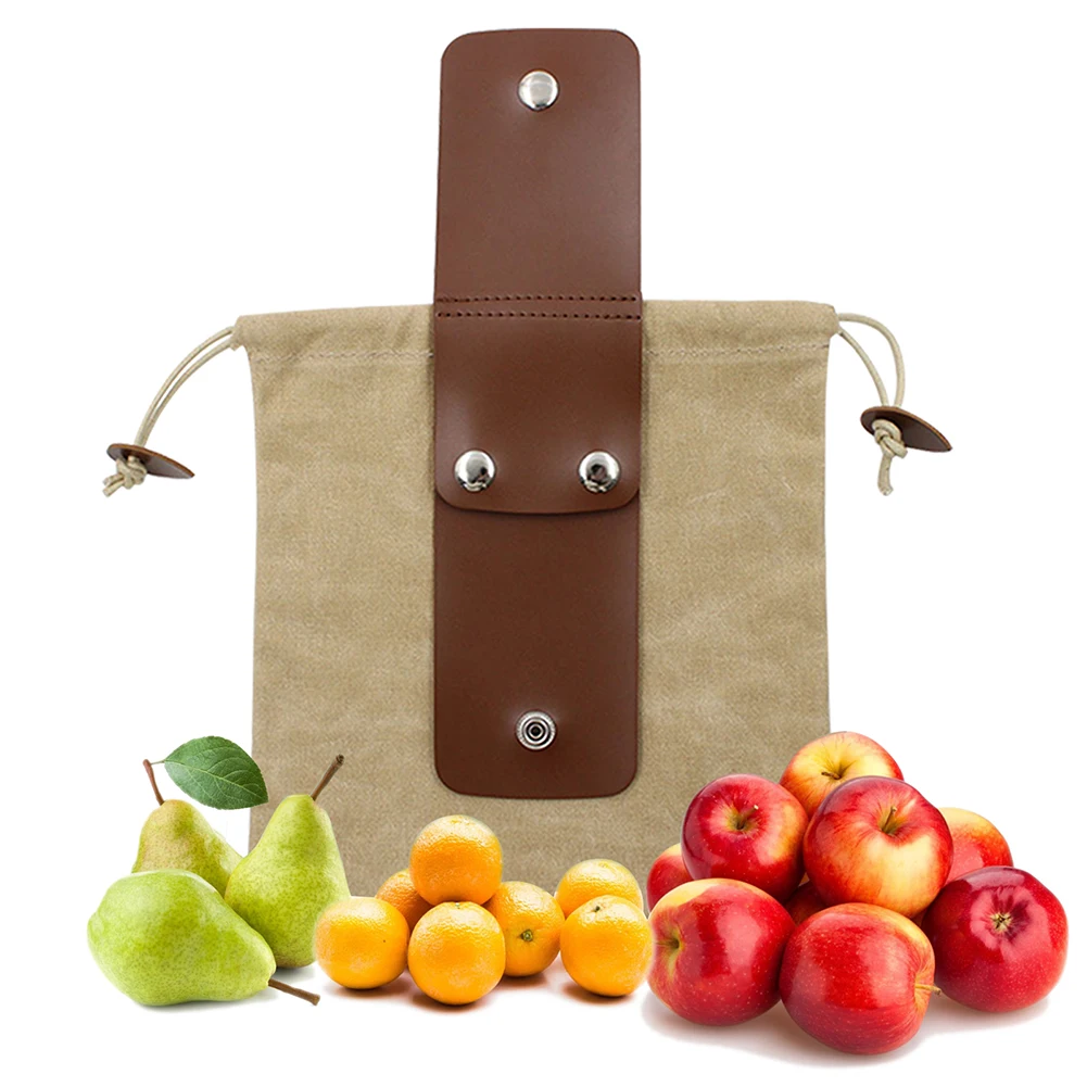

Leather And Canvas Bushcraft Bag Canvas Foraging Pouch For Hiking Treasures Seashells Easy Looping Bushcraft Bag