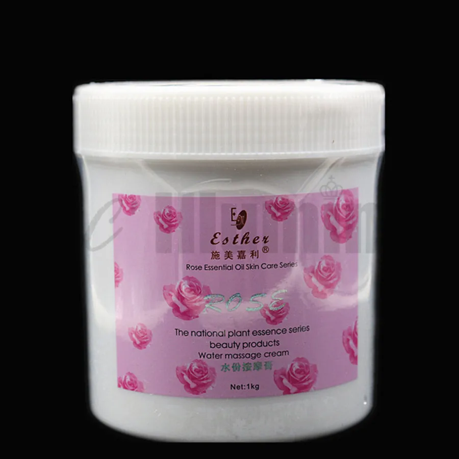 Big Bottle Rose Essence Water Massage Cream Relax Beauty Salon Facial Body Whitening Moisturizing 1000g