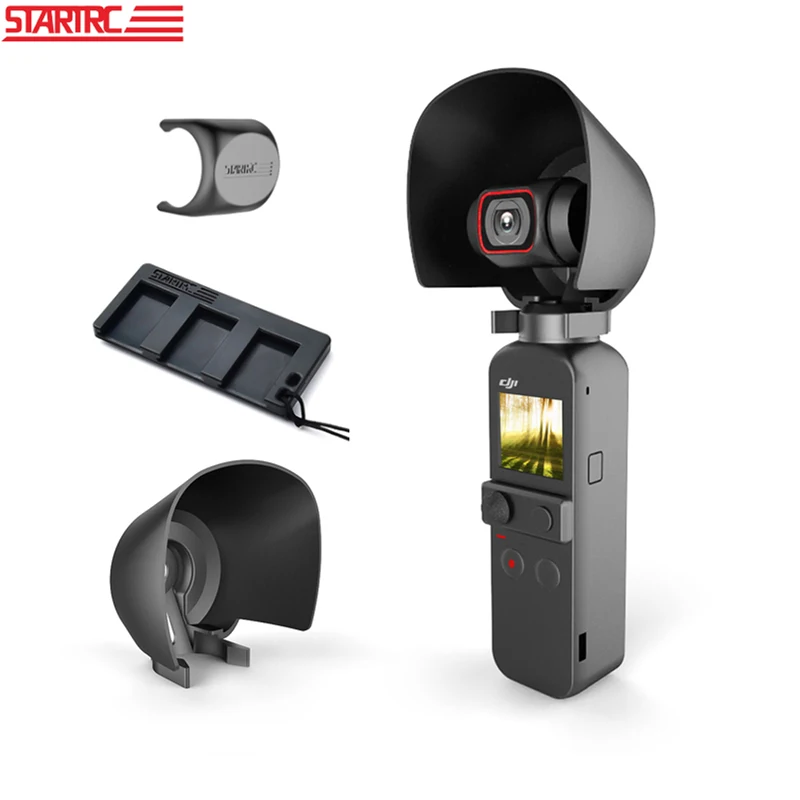 

STARTRC DJI Pocket 2 Camera Accessories Protector Cover Lens Cap Sun Shade Sun hood Kit For DJI Osmo Pocket 2 Gimbal Accessory