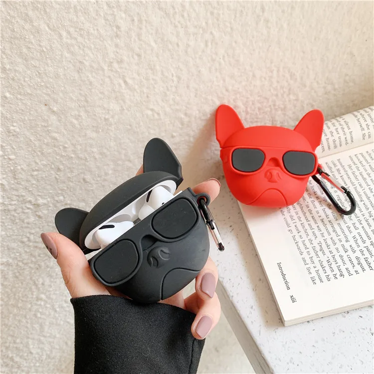 

Симпатичный чехол Hot Bulldog для AirPods силиконовый чехол для Bluetooth наушников чехол для Apple Airpods 1 2 мультяшный защитный чехол
