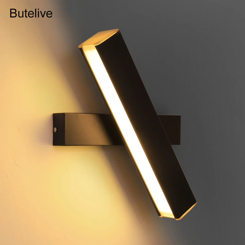 Светодиодный настенный светильник скандинавский вращающийся зеркальный