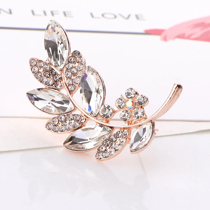 Брошь женская/Мужская из цинкового сплава и розового золота | Украшения