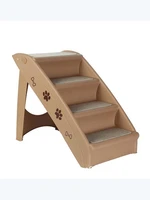 dog stairs pet 3 steps stairs for small dog cat dog house pet ramp ladder anti slip removable dogs bed pet folding stairs