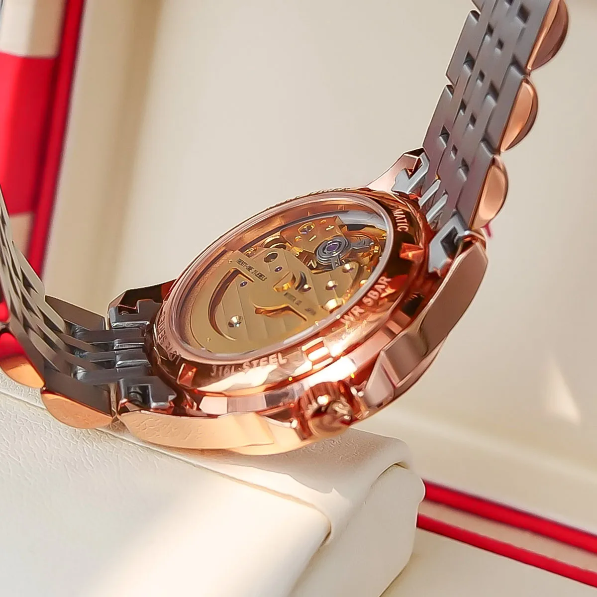 

2021 Reef Tiger Top Brand Lady Watches Luxury Flower Diamond Women Rose Gold Bracelet Automatic Watches Relogio Feminino RGA1583