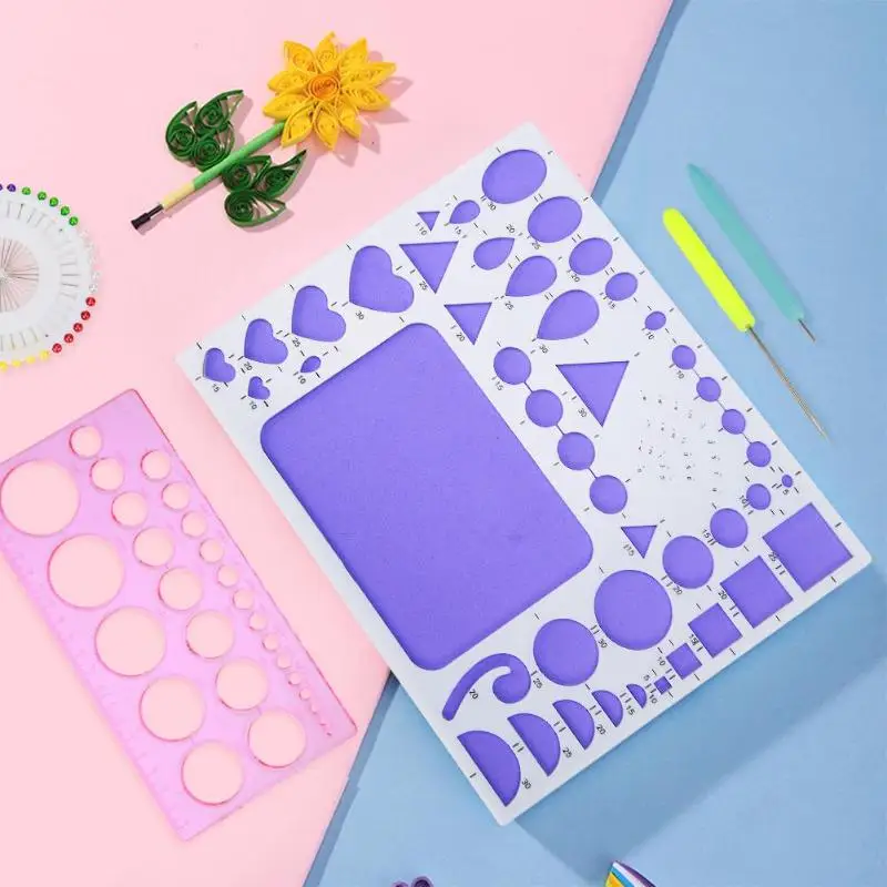 Инструмент для бумажного квиллинга сделай сам Комплект Пластик шаблон формы