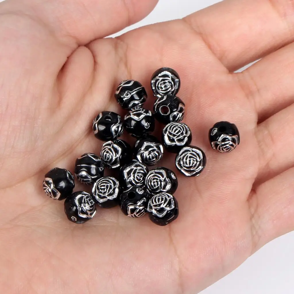 100 шт. акриловые бусины для рукоделия 6/8 мм | Украшения и аксессуары