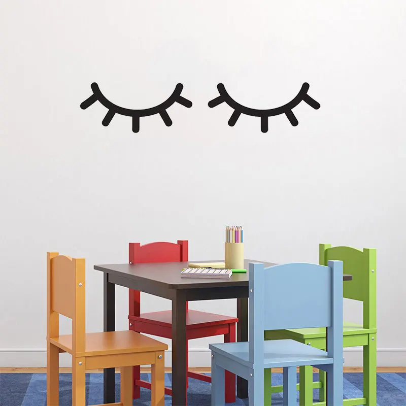 Наклейка с глазами ресницы настенная наклейка украшение для дома Настенная