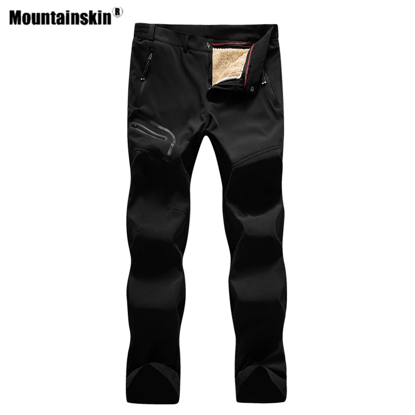 

Брюки Mountainskin мужские/женские флисовые, Непродуваемые штаны из овечьей шерсти, для спорта на открытом воздухе, походов, VA884, для зимы