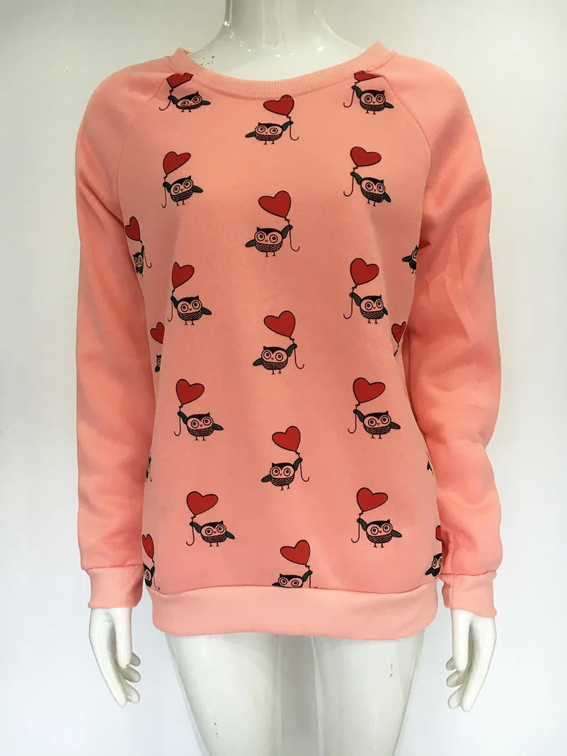 Love Heart Cartoon Hoodies Sweatshirts 2022 Women Casual Kawaii Harajuku Fashion Punk For Girls Clothing European Tops Korean