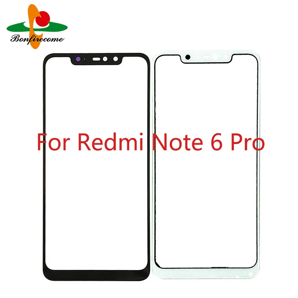For Xiaomi Redmi Note 6 Pro Note6 Touch Screen Panel Front Outer Glass Lens Replace Parts | Мобильные телефоны и