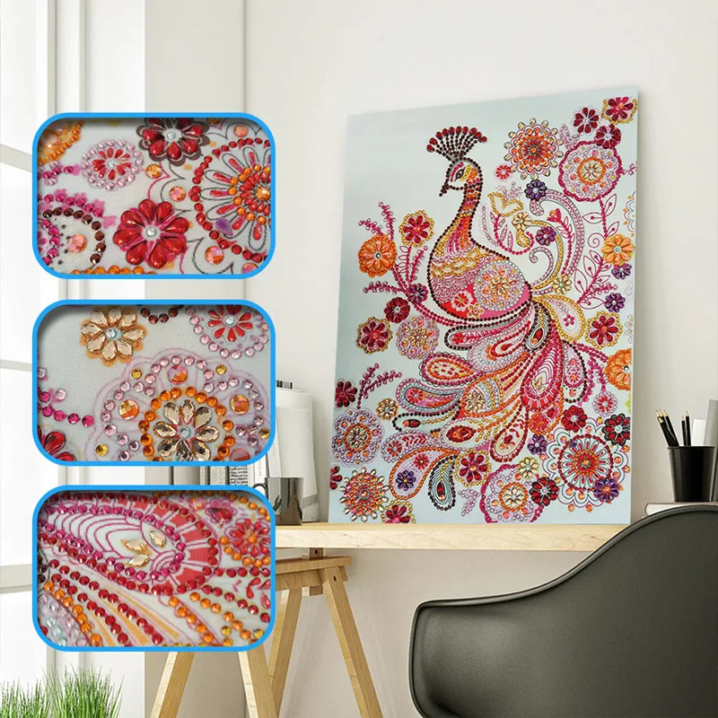 Алмазная 5d картина круглой формы сделай сам вышивка крестиком с милыми животными