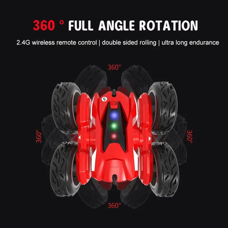 Электрический автомобиль с дистанционным управлением RC двухсторонний трюк
