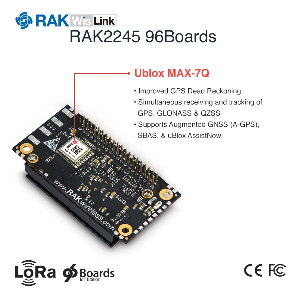 Модуль концентратора шлюза LoRa WisLink LoRaWan Board на основе SX1301 с радиатором модуля GPS