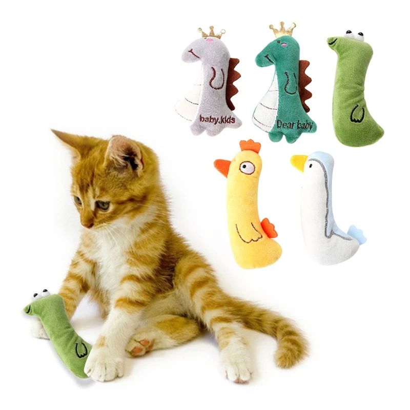 

Wear-resistant and bite-resistant catnip toysInteresting interactive plush cat toysPet kitten chew toys