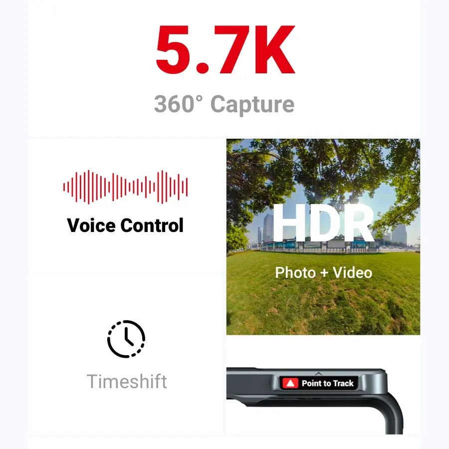 Insta360 ONE R VR панорамная камера 4K 5 7 K водонепроницаемая Спортивная экшн для iPhone Android