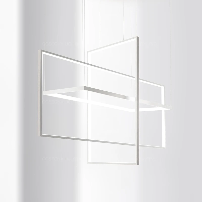 Скандинавский светодиодный подвесной светильник белый современный черный