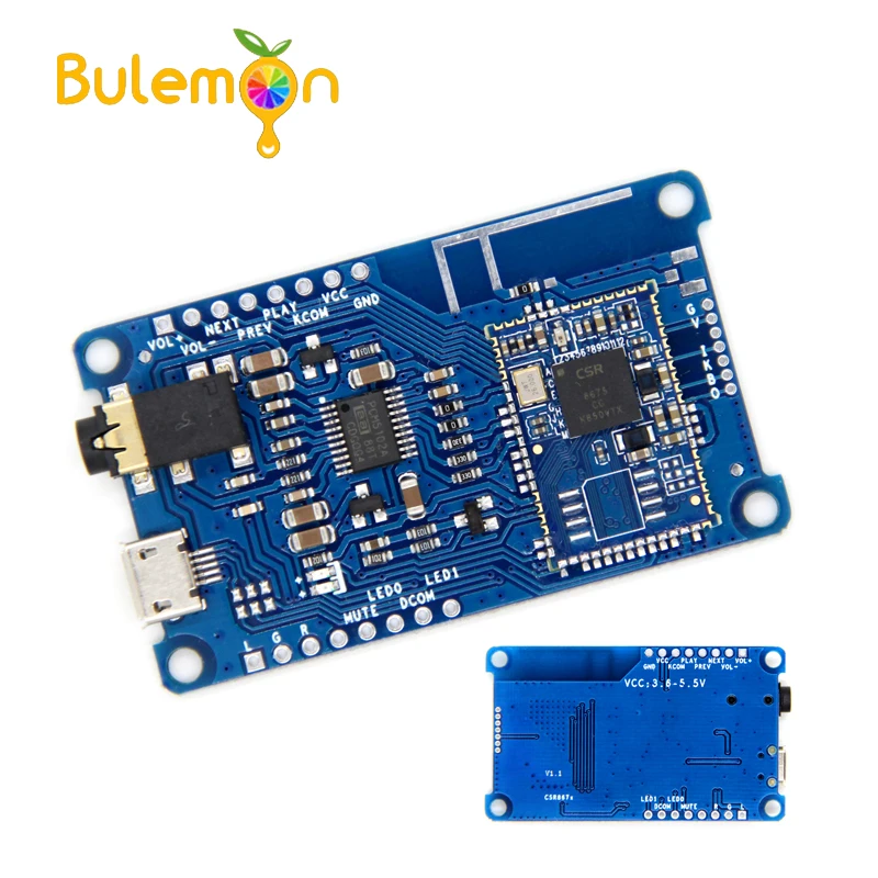 CSR8675 Bluetooth совместимая Плата декодера V5.0 PCM5102A низкая мощность APTX/APTXLL/APTXHD без