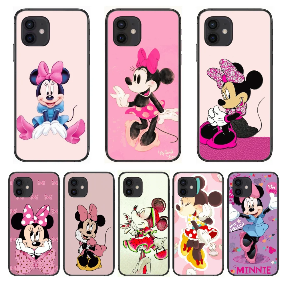 

Phone Mobile Case Disney Cute Minnie Mouse Style Phone Case cover For iphone 12 pro max 11 8 7 6 s XR PLUS X XS SE 2020 mini