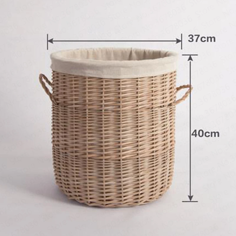 

Willow Woven Large Storage Clothing Basket Storage Basket With Lid Dirty Clothes Toy Basket Laundry Basket
