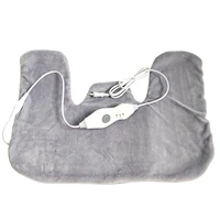 polyester winter home office us eu plug neck shoulder 3 gear soft electric heating pad portable relaxation foldable washable