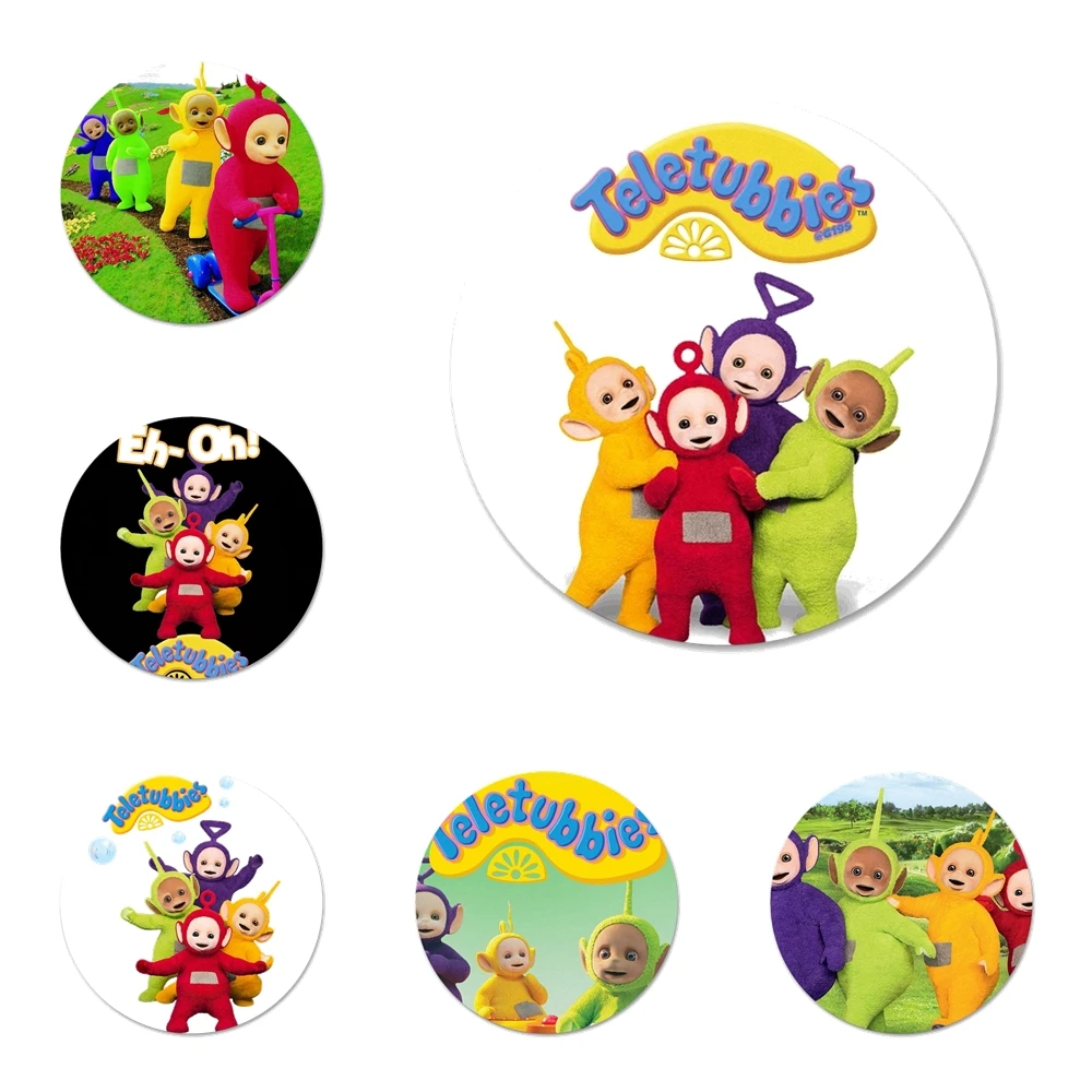 Teletubbies Icons Pins Badge Decoration Brooches Metal Badges For Clothes Backpack Decoration 58mm