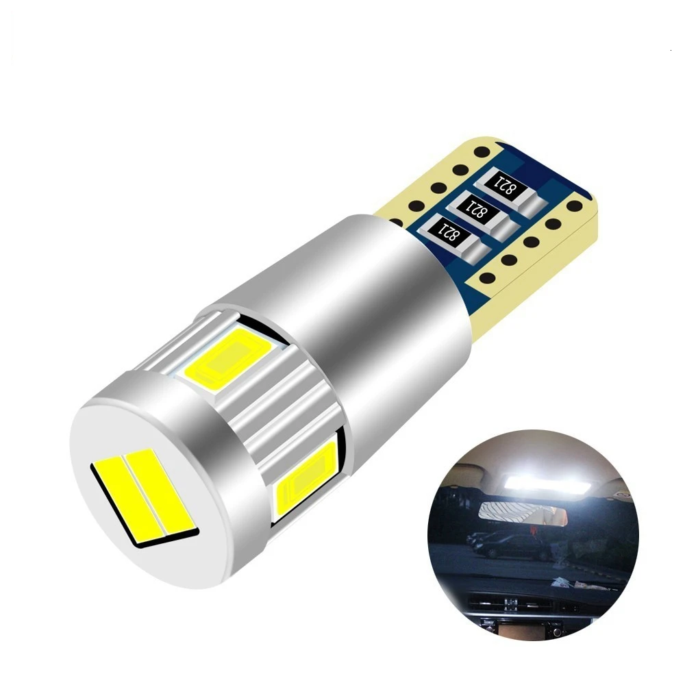 2 шт. T10 W5W 194 5730 СВЕТОДИОДНЫЙ Автомобильный ЛАМПОЧКА 6 SMD автомобильный боковой