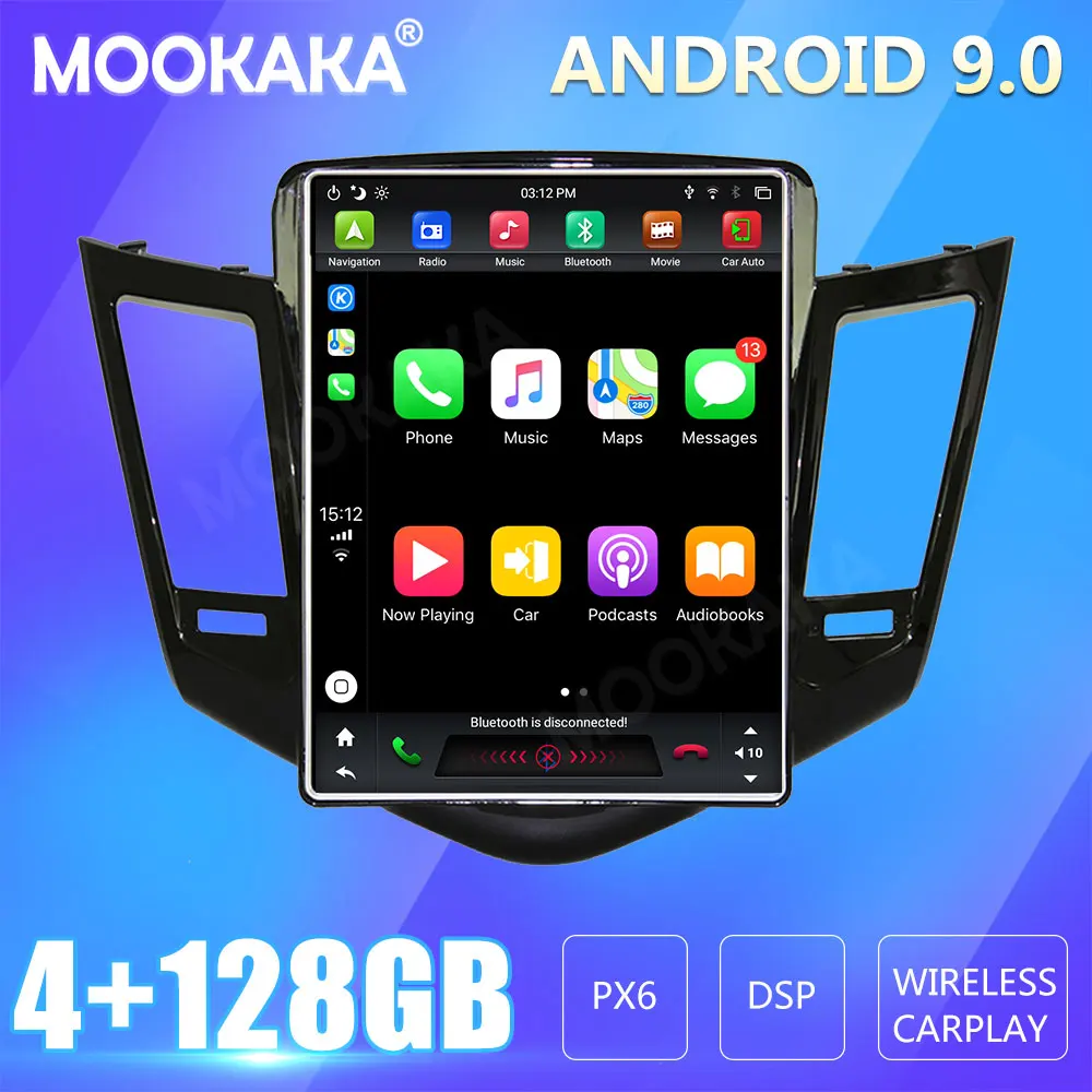 

For Chevrolet CRUZE 2008-2012 Car Radio Screen GPS Navigation 128GB Android CARPLAY Multimedia Player Audio