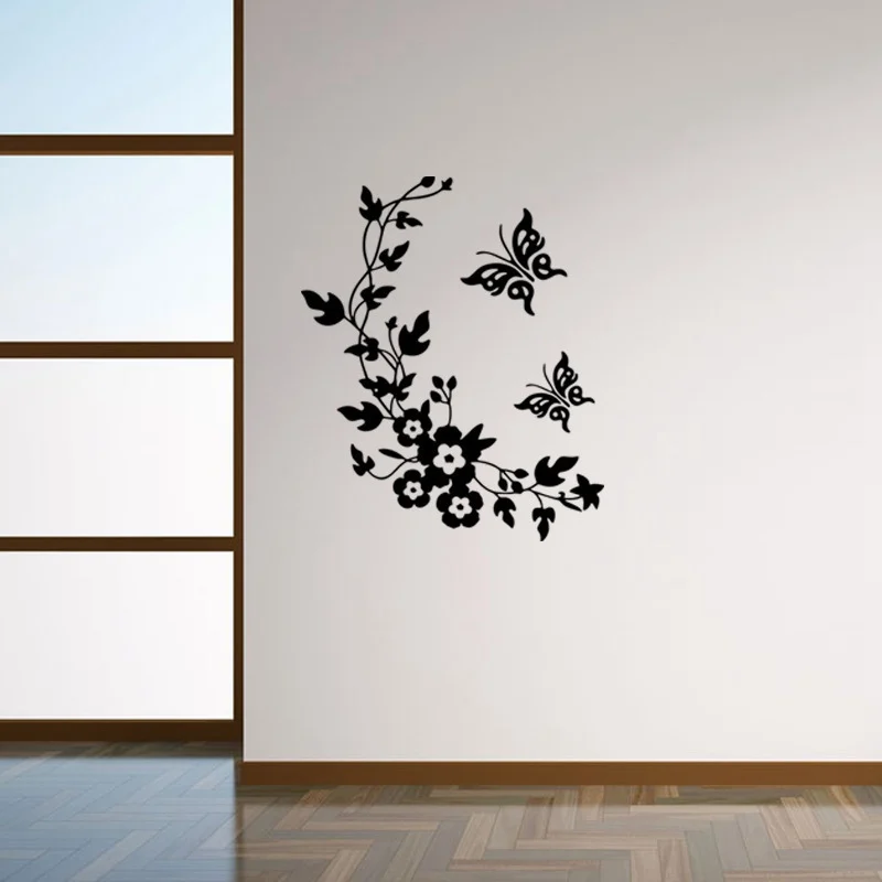 

Butterfly Flower Home Toilet Bathroom DIY Art Animal Decal Wall Seat Stickers