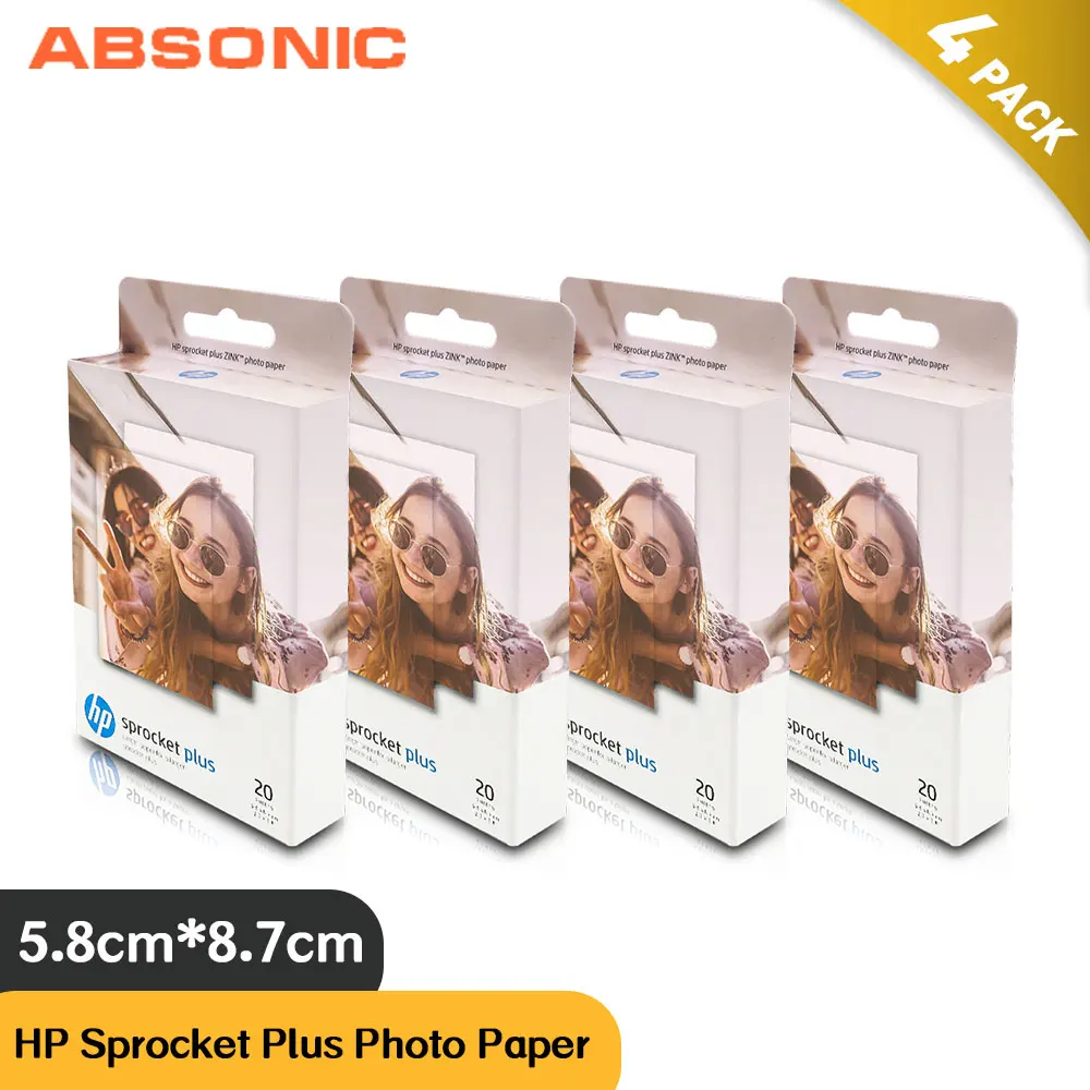 Absoonic 4 коробка большая бумага для HP Звездочка плюс фотобумага 2 3x3 &quotлипкая
