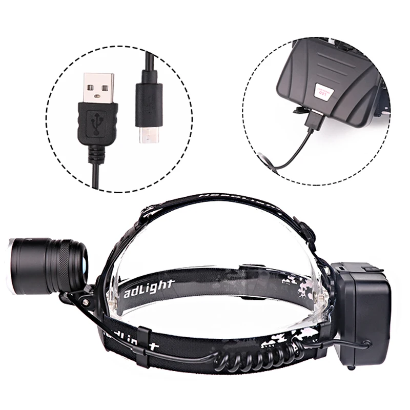 Налобный фонарь Litwod Z202810 CREE XHP70 светодиодный 30000LM | Лампы и освещение
