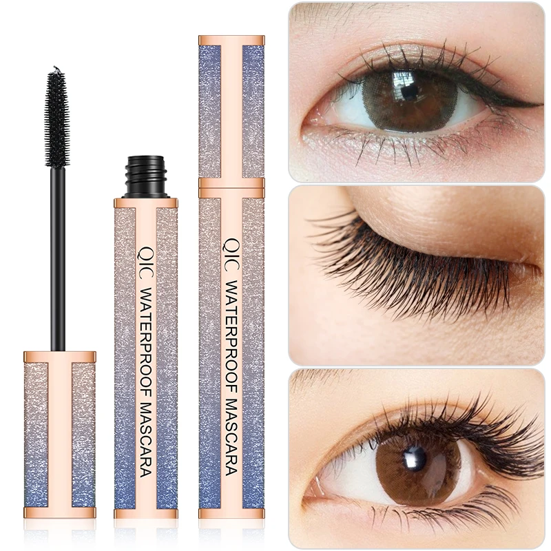 4D синего цвета с принтом звездного неба и черные ресницы es Увеличивающая Объем