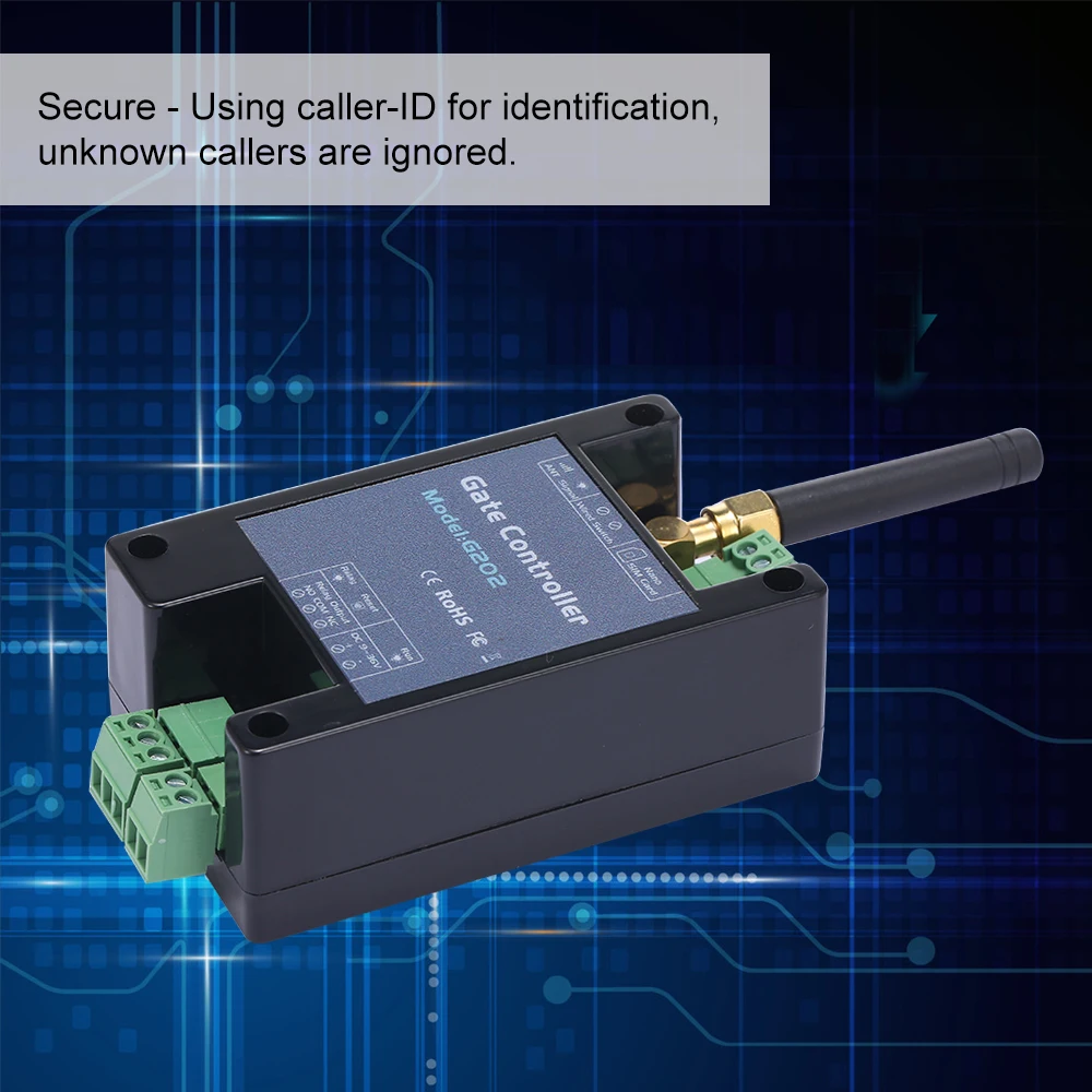 

G202 GSM Door Gate Opener Remote On/Off Relay Switch Remote Control Door Access Wireless Door Opener By Free Call SMS