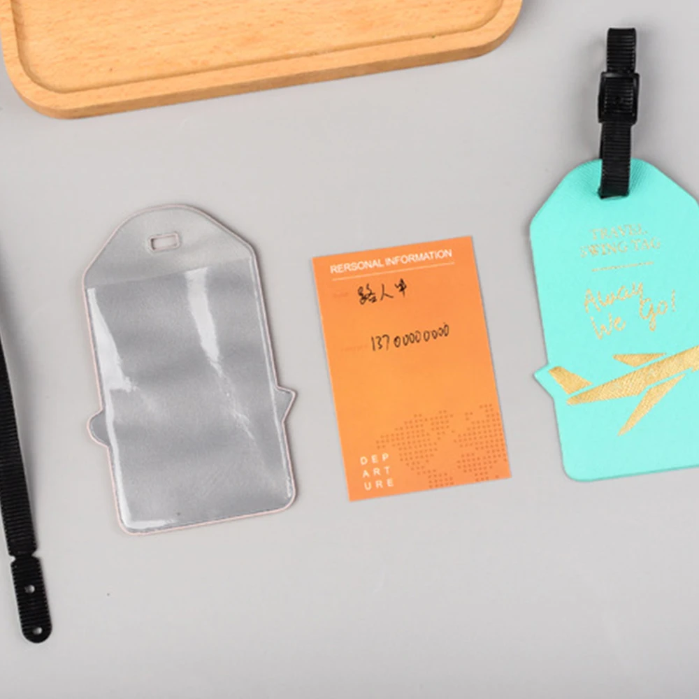 Бирка для багажа из искусственной кожи мужчин и женщин чемоданов визиток сумок |