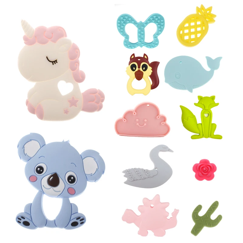 ATOB безопасный силиконовый детский Прорезыватель для зубов игрушка без Bpa