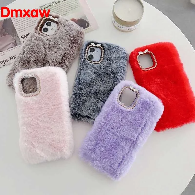 Милый теплый чехол для Samsung Galaxy M01 Note 20 Ultra A51 A71 5G M31 M51 A21S A31 A11 M11 A41 мягкий меховой
