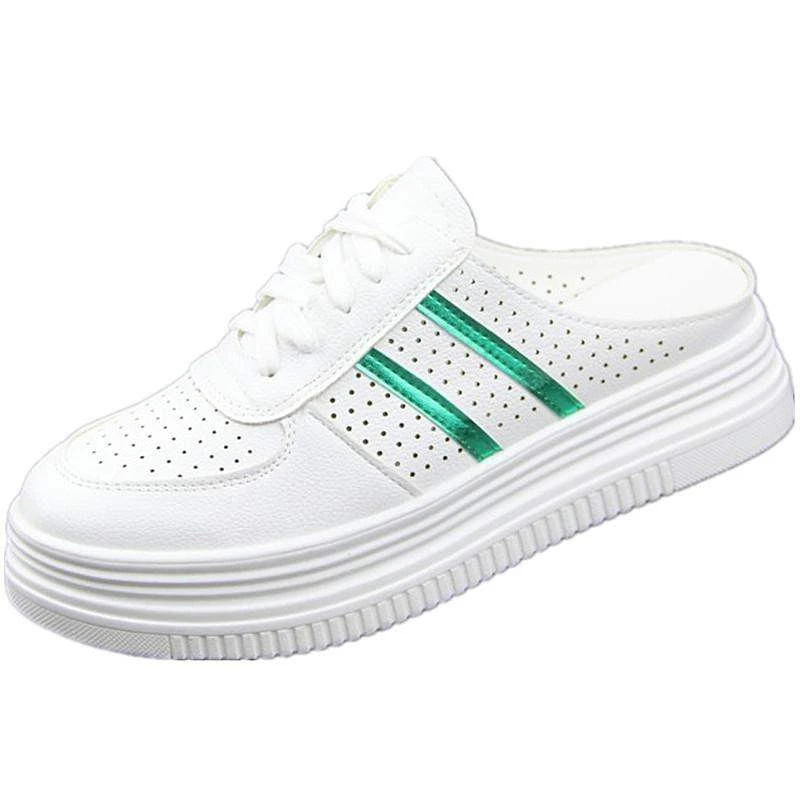 Туфли женские кожаные сандалии лоферы мягкая обувь на платформе без каблука Мокасины летняя для