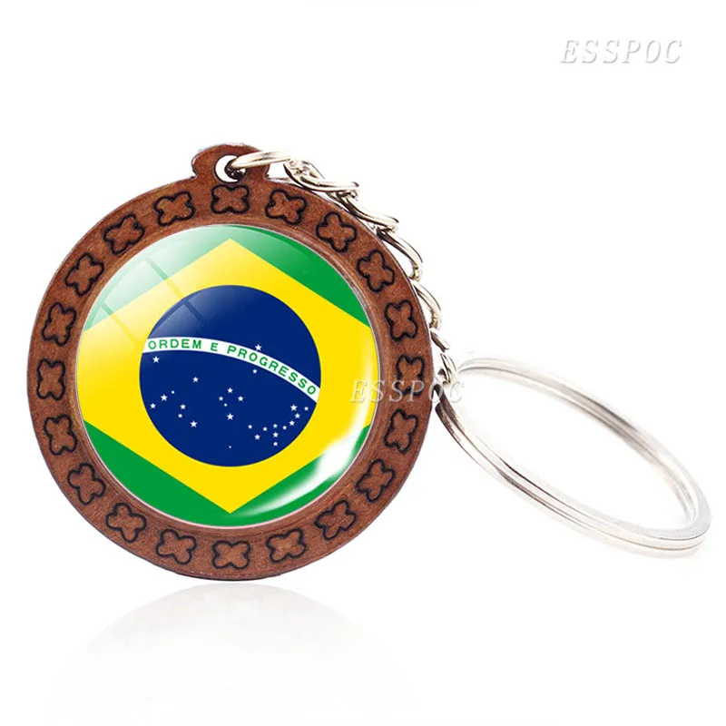 Южноамериканская брелок для ключей Флаг Аргентина Бразилия Колумбия Чили