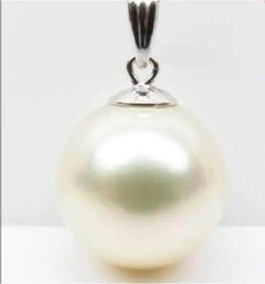 Огромный 16 мм натуральный Южное море Белый Идеальный Круглый в виде ракушки