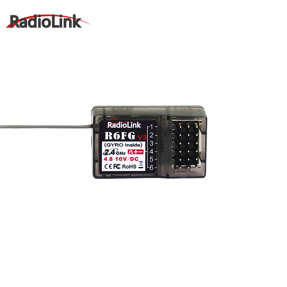Radiolink R6FG 6 Каналы 2 4G приемник с гироскопом и HV Servo большим радиусом Управление для