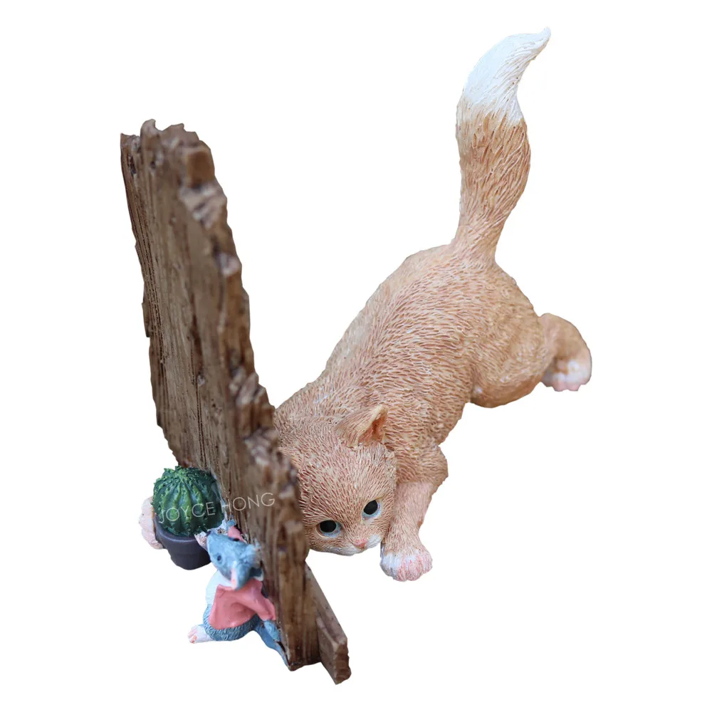 1 шт. кролик статуя настольные Скульптура сад дома Decortaion фигурка животного декор