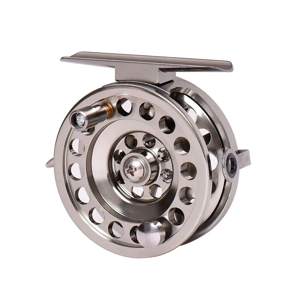 

High Quality Ice Fishing Reels Aluminum Alloy Former Rafting Fishing Reel For Ice Fishing Fly Fishing Tackle Right Hand EASY-USE