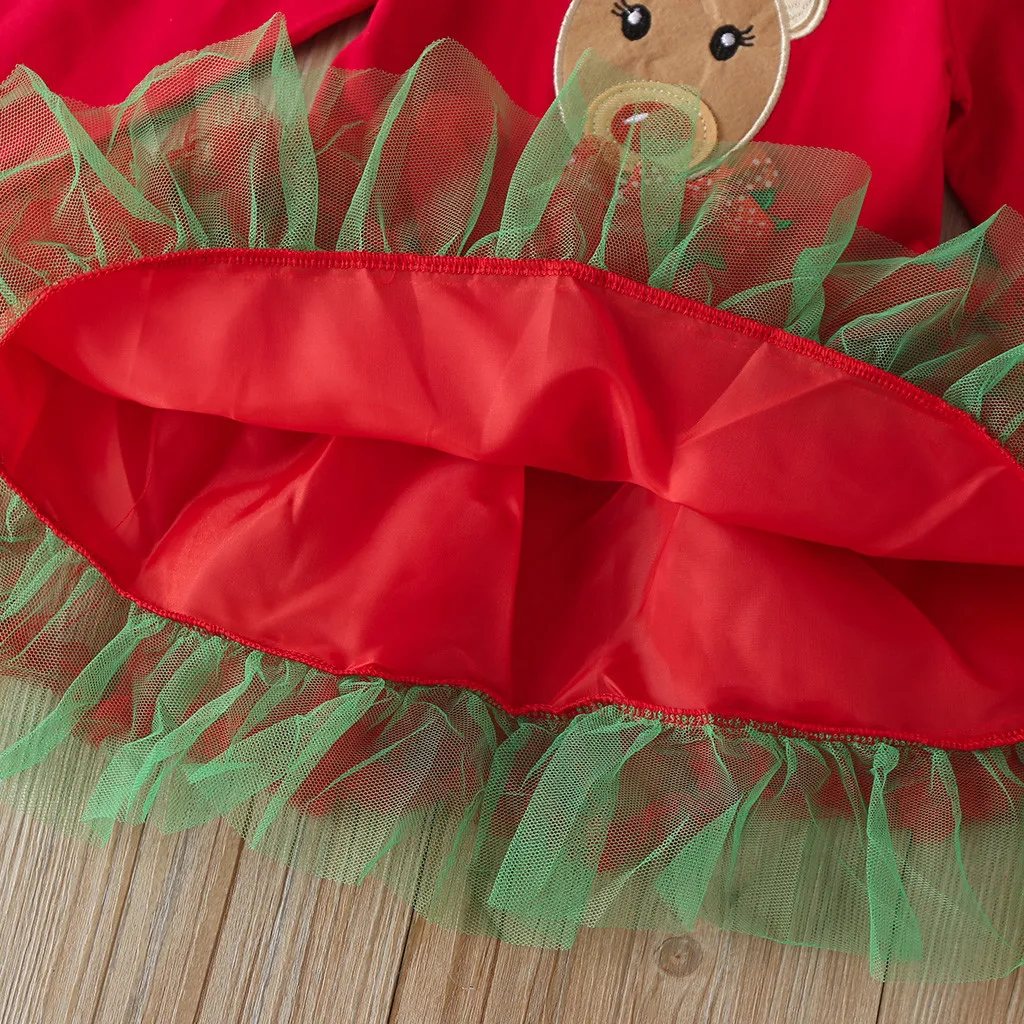 Рождественское платье пачка с героями мультфильмов для маленьких девочек